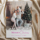 Search for snowflake christmas cards Pink