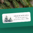 Search for snow scene return address labels Traditional