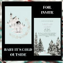 Search for icy 5x7 invitations Baby it's cold outside