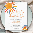 Search for boy 1st birthday invitations Sunshine