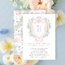Search for blue crown invitations Elegant
