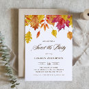 Search for autumn sweet 16 invitations Watercolor
