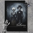Search for black and white halloween invitations Ghouls