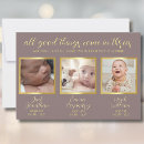 Search for triplet birth announcement cards Elegant