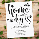 Search for dog moving announcement cards Pet
