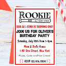 Search for baseball 1st birthday invitations All star birthday