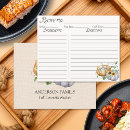 Search for sunflower recipe cards Watercolor