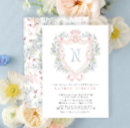 Search for blue crown invitations Elegant