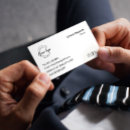 Search for social media icons business cards Qr code