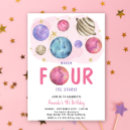 Search for space girl birthday invitations Blast off
