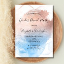 Search for blue watercolor splash invitations Trendy