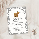 Search for black cow baby shower invitations Farm animal