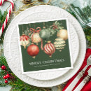 Search for elegant christmas napkins Red and green