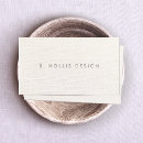 Search for linen business cards White