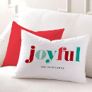 Search for red christmas cushions Typography