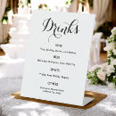 Search for bar menu drinks wedding signs Black