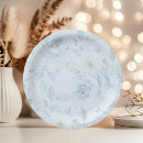 Search for minimalist wedding plates Dusty blue