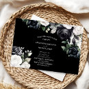 Search for black and white floral wedding invitations Arch