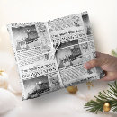 Search for black and white santa wrapping paper Unique