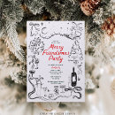 Search for friendsmas invitations Hand drawn