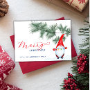 Search for funny gnome merry christmas cards Scandinavian