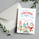 Search for children christmas invitations Red and green