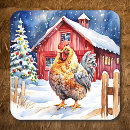 Search for chicken coasters Watercolor