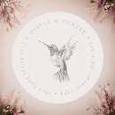 Search for hummingbirds wedding stickers Watercolor
