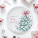 Search for pastel christmas plates Blush pink