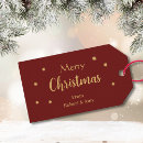 Search for gold christmas gift tags Stars