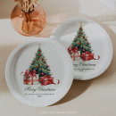 Search for elegant christmas plates Watercolor christmas tree