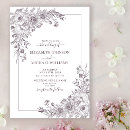 Search for vintage floral wedding invitations Modern