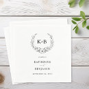 Search for floral wedding napkins Elegant