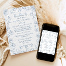 Search for toile bridal shower invitations Chinoiserie