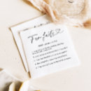 Search for bride and groom trivia Simple monochrome whimsical handwritten