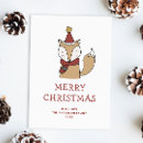 Search for cute fox christmas cards Winter