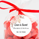 Search for gold pink wedding stickers Typography