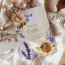 Search for bee on purple invitations Honey