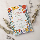 Search for bright flowers invitations Boho