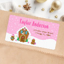 Search for winter party return address labels Snowflakes