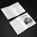 Search for memorial card templates programmes Minimalist