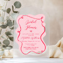 Search for arch bridal shower invitations Retro