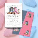 Search for cowboy gender reveal invitations Boots or bows