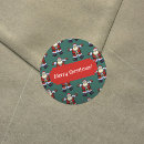 Search for happy father stickers Santa claus