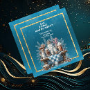 Search for teal christmas invitations Gold