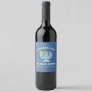 Search for light blue wine labels Menorah