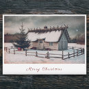 Search for vintage winter scene christmas cards Retro