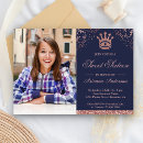 Search for royal blue princess sweet 16 invitations Crown