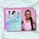Search for black mermaid invitations Pink
