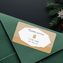 Search for gingerbread return address labels Modern